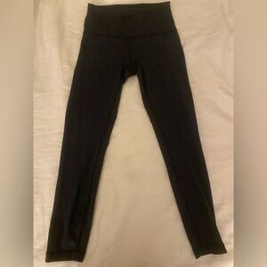 25” wonders train lululemon dark gray leggings